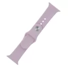 Apple Watch 38mm / 40mm / 41mm szilikon óraszíj rozéarany (M / L)