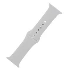   Apple Watch 38mm / 40mm / 41mm szilikon óraszíj ezüst (M / L)