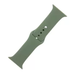   Apple Watch 42mm / 44mm / 45mm szilikon óraszíj khaki (S / M)