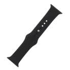 Apple Watch 42mm / 44mm / 45mm szilikon óraszíj fekete (M / L)