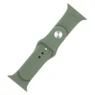 Apple Watch 42mm / 44mm / 45mm szilikon óraszíj khaki (M / L)