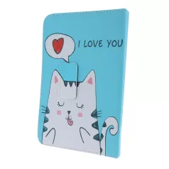   Univerzális 9-10" kinyitható tablet tok (Cica mintás 2)