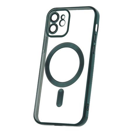 Color Chrome Mag - Apple iphone 12 Pro 2020 (6.1) kameravédős, MagSafe tok zöld
