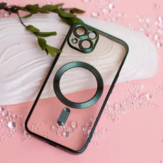   Color Chrome Mag - Apple iphone 12 Pro 2020 (6.1) kameravédős, MagSafe tok zöld