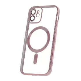   Color Chrome Mag - Apple iPhone 14 Plus (6.7) kameravédős, MagSafe tok rozéarany