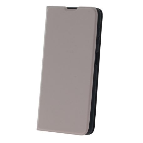 Smart Soft Samsung S918 Galaxy S23 Ultra (2023) oldalra nyíló mágneses könyv tok szilikon belsővel pinksand