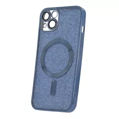   Glitter Chrome Mag - Apple iPhone 13 Pro (6.1) kameravédős, MagSafe tok kék