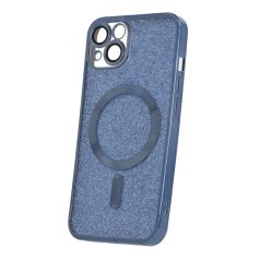   Glitter Chrome Mag - Apple iPhone 13 (6.1) kameravédős, MagSafe tok kék