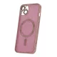 Glitter Chrome Mag - Apple iPhone 13 (6.1) kameravédős, MagSafe tok pink