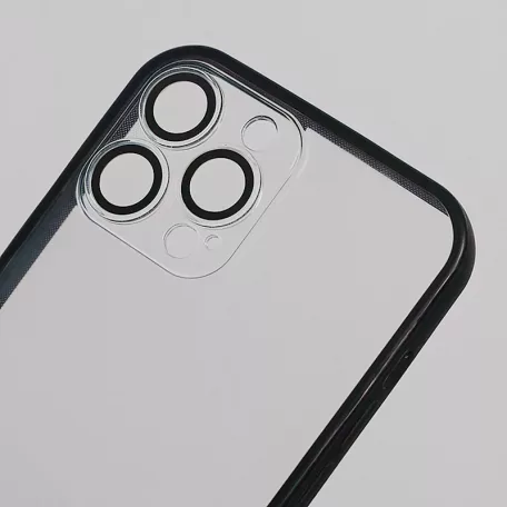 Color Edge - Apple iPhone 14 (6.1) átlátszó tok fekete kerettel