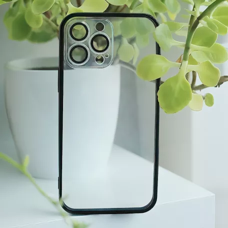 Color Edge - Apple iPhone X / XS átlátszó tok fekete kerettel