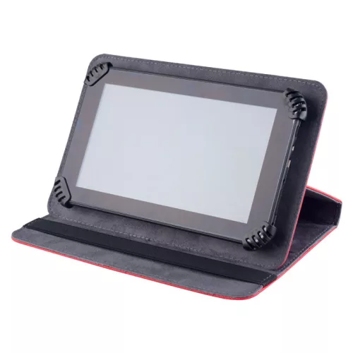 Univerzális 8" 360 fokban forgatható műbőr tablet tok fekete