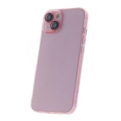   Slim Color Samsung A236 Galaxy A23 5G áttetsző pink hátlapvédő TPU tok kamera lencsevédővel