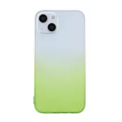  Gradient Apple iPhone 15 Pro Max (6.7) átlátszó - zöld TPU tok (2mm)