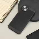 Airy - Apple iPhone 14 (6.1) kameravédős, perforált fekete tok