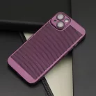 Airy - Apple iPhone 13 (6.1) kameravédős, perforált lila tok