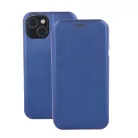 Forcell Elegance Apple iPhone 15 (6.1) oldalra nyíló mágneses könyv tok szilikon belsővel kék