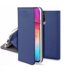   Smart magnet Honor 90 5G oldalra nyíló mágneses könyv tok szilikon belsővel kék