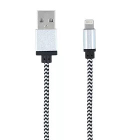   Forever Apple USB - Lightning (8Pin) szövetbevonatos erősített adatkábel 1A 1m