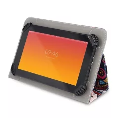 Univerzális 9-10" népi mintás kinyitható tablet tok