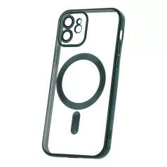  Color Chrome Mag - Apple iPhone 15 Pro (6.1) kameravédős, MagSafe tok zöld