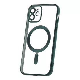   Color Chrome Mag - Apple iPhone 15 Pro (6.1) kameravédős, MagSafe tok zöld