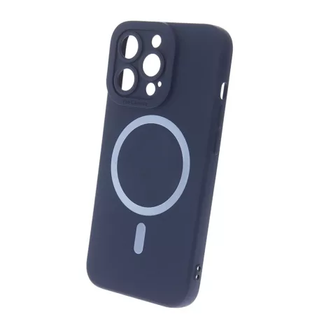 Silicon Mag Case Apple iPhone 15 Pro (6.1) kameravédős szilikon tok kék
