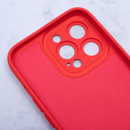 Silicon Mag Case Apple iPhone 15 Pro (6.1) kameravédős szilikon tok piros