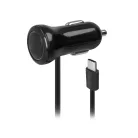 Forever M-01 szivargyújtó töltő 1.2m Type-C kábellel (2.1A) 10W