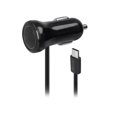 Forever M-01 szivargyújtó töltő 1.2m Type-C kábellel (2.1A) 10W