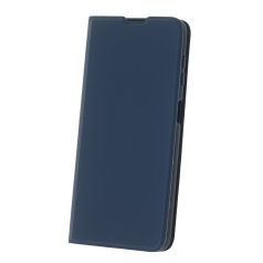   Smart Soft Apple iPhone 12 (6.1) oldalra nyíló mágneses könyvtok szilikon belsővel kék