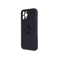 Finger Grip Apple iPhone 15 (6.1) ujjgyűrűs fekete TPU tok