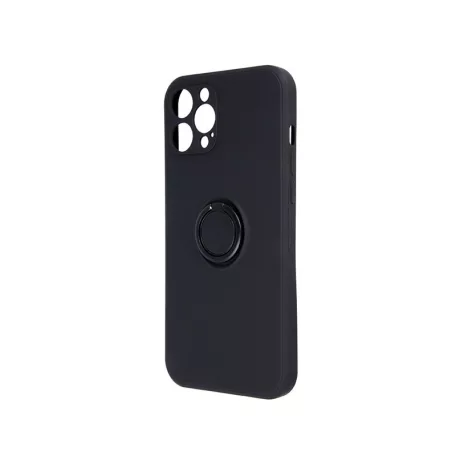 Finger Grip Apple iPhone 15 (6.1) ujjgyűrűs fekete TPU tok