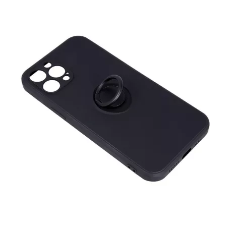 Finger Grip Apple iPhone 15 (6.1) ujjgyűrűs fekete TPU tok
