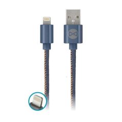   Forever Apple USB - Lightning (8Pin) kék (Jeans) adatkábel 2A 1m