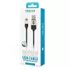 Forever Apple USB - Lightning (8Pin) fekete adatkábel 2A 1m (modern)