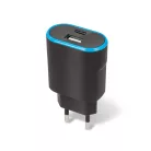 Forever TC-03 hálózati töltőfej 1x USB és 1x Type-C foglalattal 3.1A fekete (15W)
