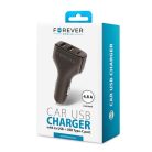 Forever CC-05 Super Fast szivargyújtó töltő 2x USB és 1x Type-C foglalattal, (Max 4.8A) 24W
