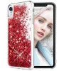 Liquid Glitter - Samsung G960 Galaxy S9 piros szilikon tok