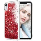 Liquid Glitter - Samsung G960 Galaxy S9 piros szilikon tok
