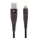 Forever Shark Apple USB - Lightning (8Pin) fekete adatkábel 2A 1m