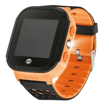 Forever KW-200 gyerek Bluetoothos okosóra GPS nyomonkövetéssel, SOS segélyhívással narancssárga