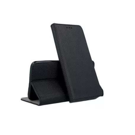 Smart magnet Nokia 5.1 (2018) oldalra nyíló mágneses könyv tok szilikon belsővel fekete