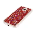 Liquid Glitter - Huawei Mate 20 Lite piros szilikon tok