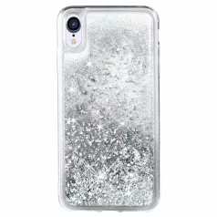 Liquid Glitter - Huawei P30 ezüst szilikon tok