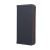 Genuine Leather Apple iPhone 7 / 8 / SE2 / SE3 (4.7) oldalra nyíló mágneses bőrhatású könyv tok szilikon belsővel fekete