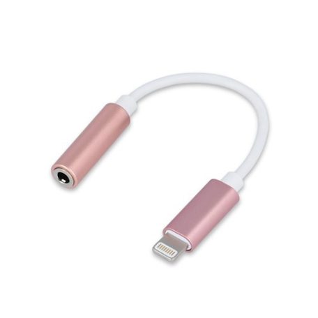 Forever Apple Lightning - 3,5 mm-es jack átalakító kábel rozéarany