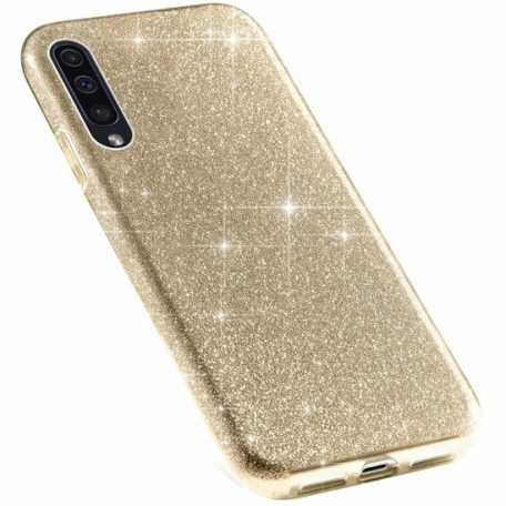 Shining Glitter tok - Samsung A505 Galaxy A50 (2019) / A50S / A30S arany csillogó tok