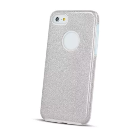 Shining Glitter tok - Huawei Y6S / Honor 8A / Y6 Prime 2019 ezüst csillogó tok