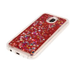   Liquid Glitter - Samsung A405 Galaxy A40 (2019) piros szilikon tok